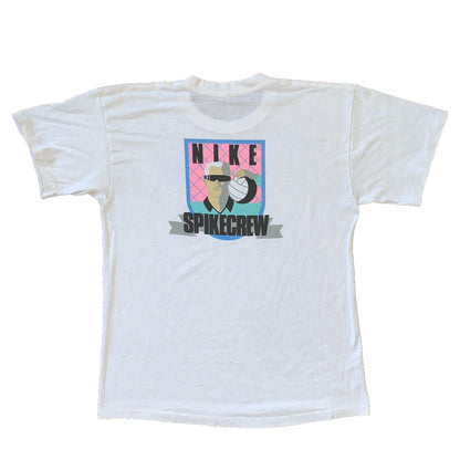Spikecrew Volleyball Vintage Nike T Shirt USA Rare Single Stitch 90s Sports aj1