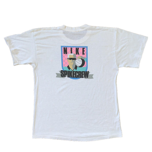 Spikecrew Volleyball Vintage Nike T Shirt USA Rare Single Stitch 90s Sports aj1