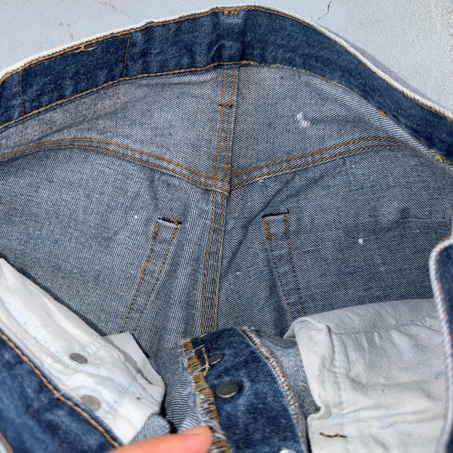 Levis 501 Vintage 80s Redline Selvedge USA XX Jeans Light Wash 33x32 Act 30x28