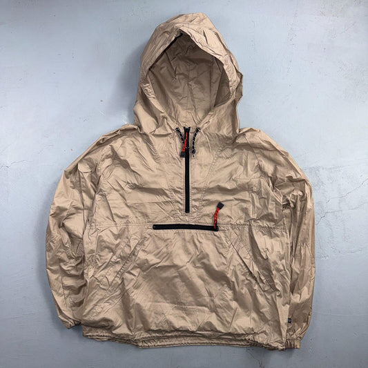 Vintage 90s GAP Beige Anorak Windbreaker Nylon Jacket Size Medium Mens Y2K