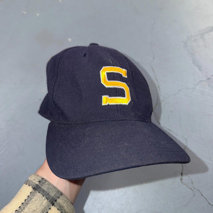 S Richardson Pro Model 7 3/8 Fitted Baseball Hat Navy Cool Sports Pro AM