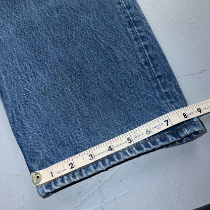 Levis 501 Vintage 80s USA XX Straight Leg Jeans Blue Light Wash 42x34 Act 38x29