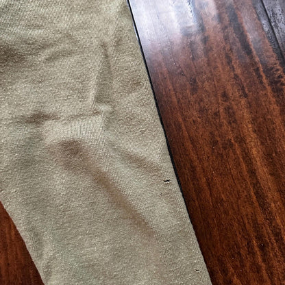 VTG WWII US Military Thermal Wool Pants Joggers Sweatpants 1940s USN Green