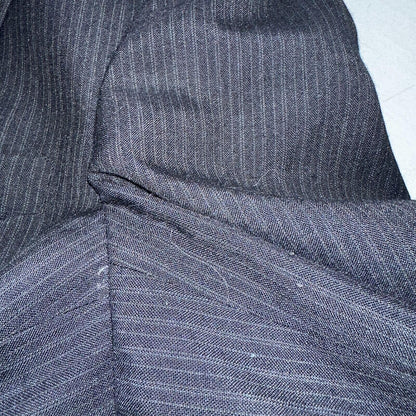 VTG Mens 3 PC Suit 42 Jacket Coat Pants Black Vest Rockabilly 70s American Trend