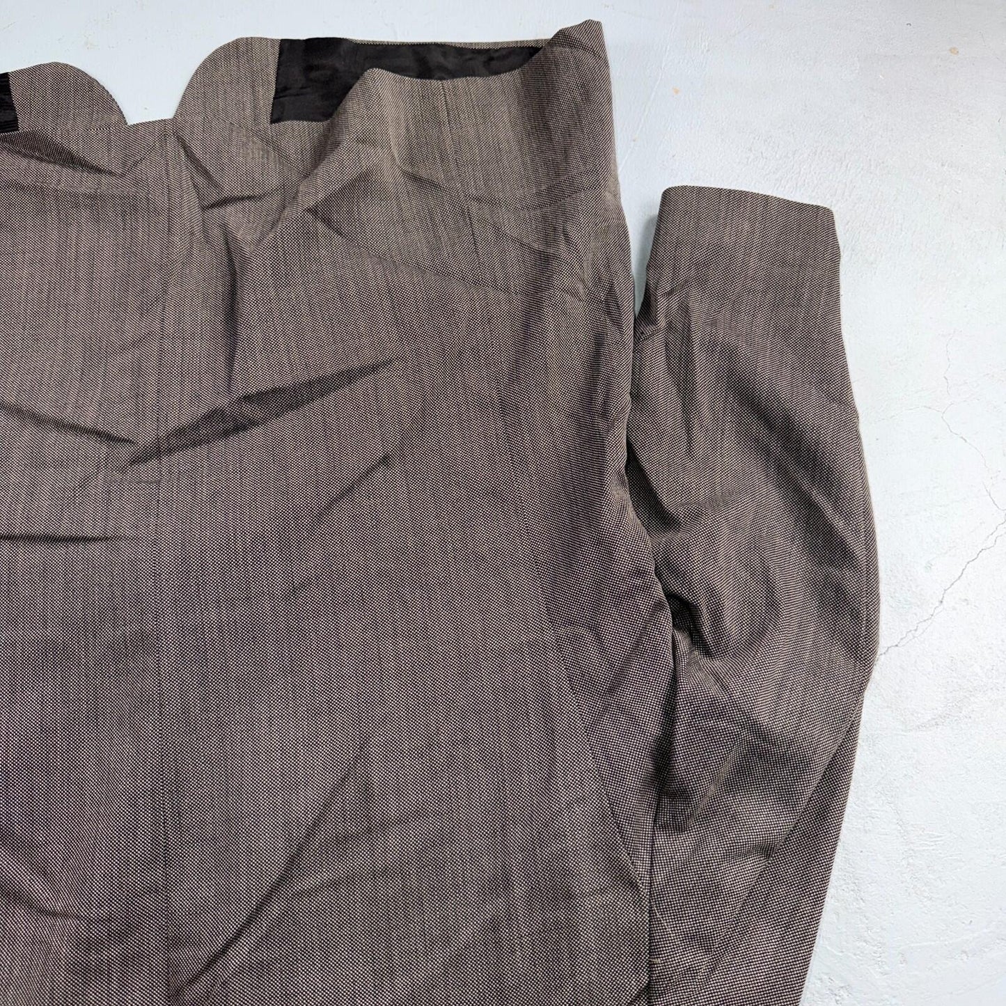 1990s Chaps Ralph Lauren VTG Mens 2 PC Suit 48 Jacket Coat Pants Gray Wool