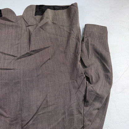 1990s Chaps Ralph Lauren VTG Mens 2 PC Suit 48 Jacket Coat Pants Gray Wool