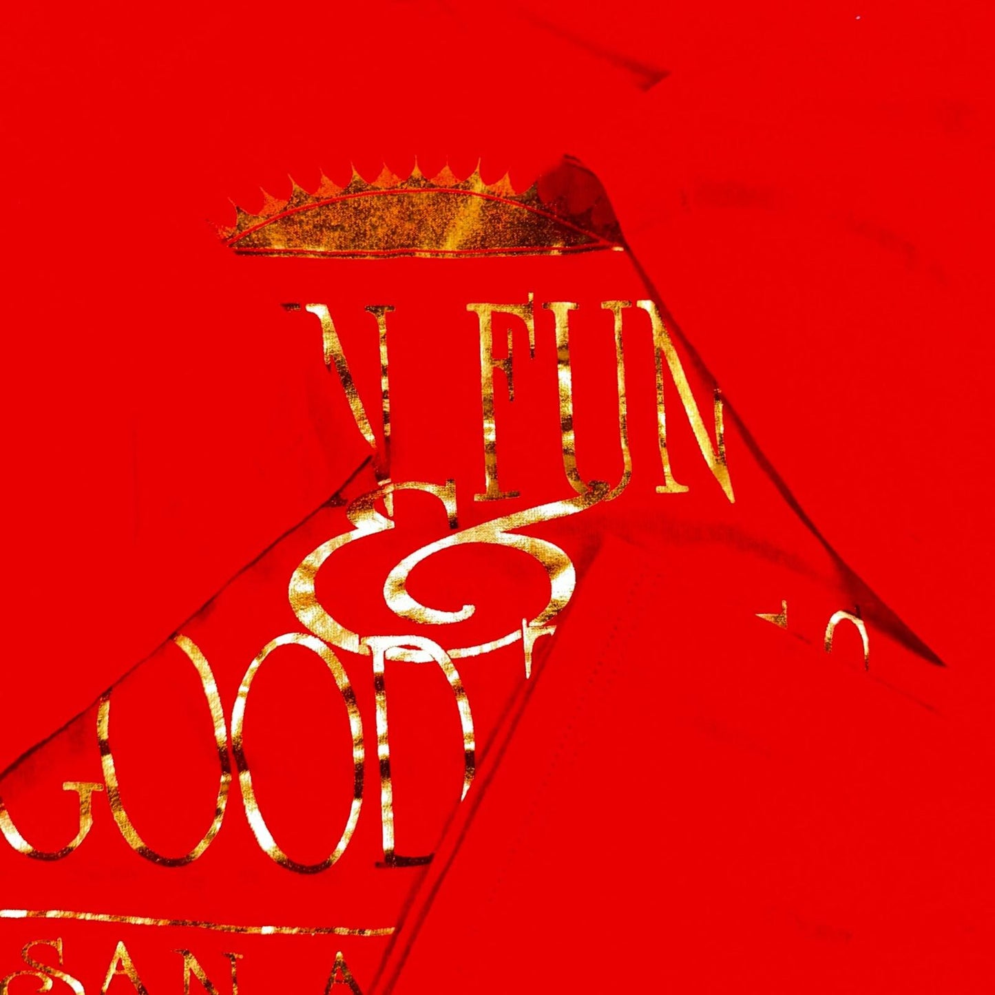Sun Fun Good Times VTG T Shirt San Antonio Texas Single Stitch 80s Rare Hot Gold