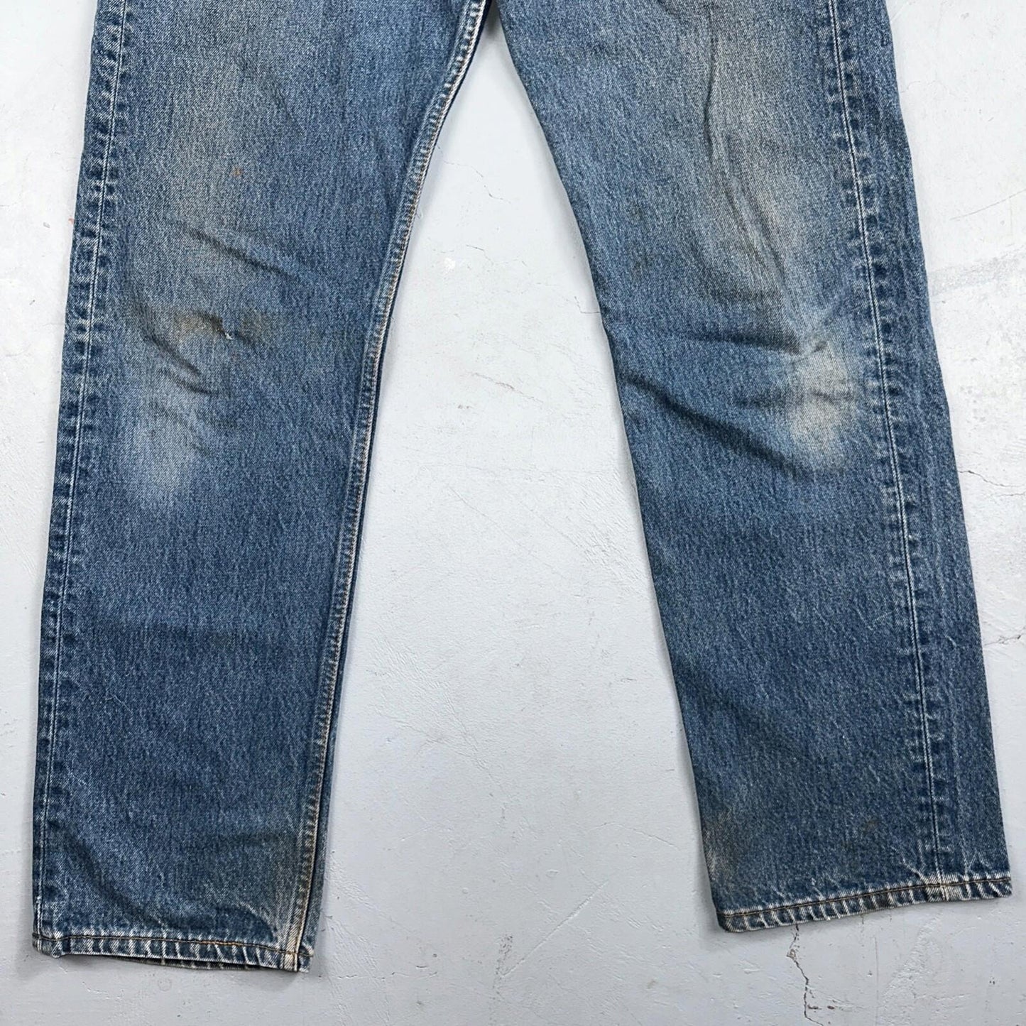 Levis 501 Vintage 90s USA XX Straight Leg Jeans Blue Med Wash 34x34 Act 31x30