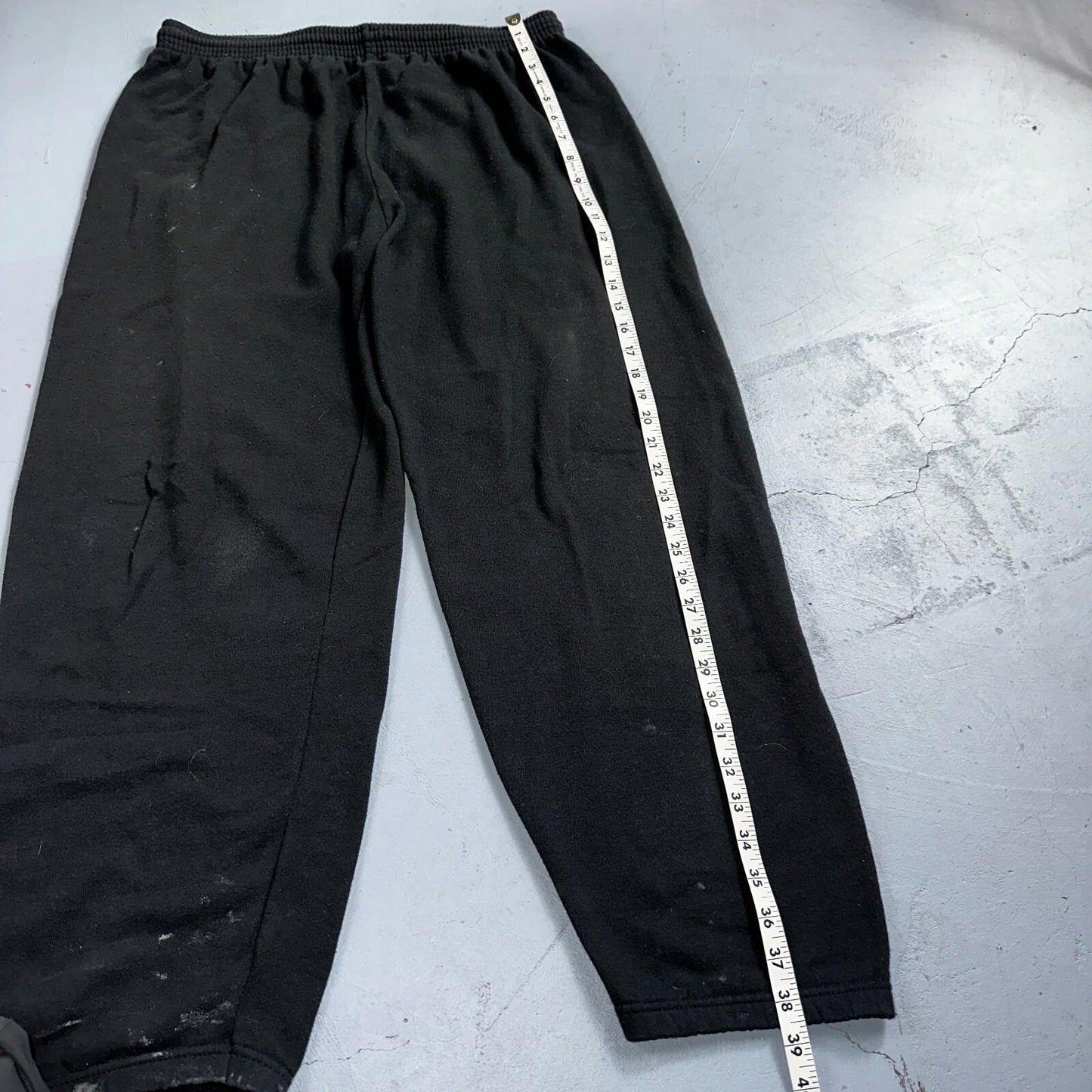 Vintage 70s FOTL Fleece Sweatpants Adult L Black Made In USA Champion 1970s