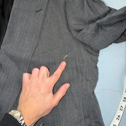 Nino Cerruti Men's Size 46 Double-Breasted Premium Blazer Jacket Made in USA