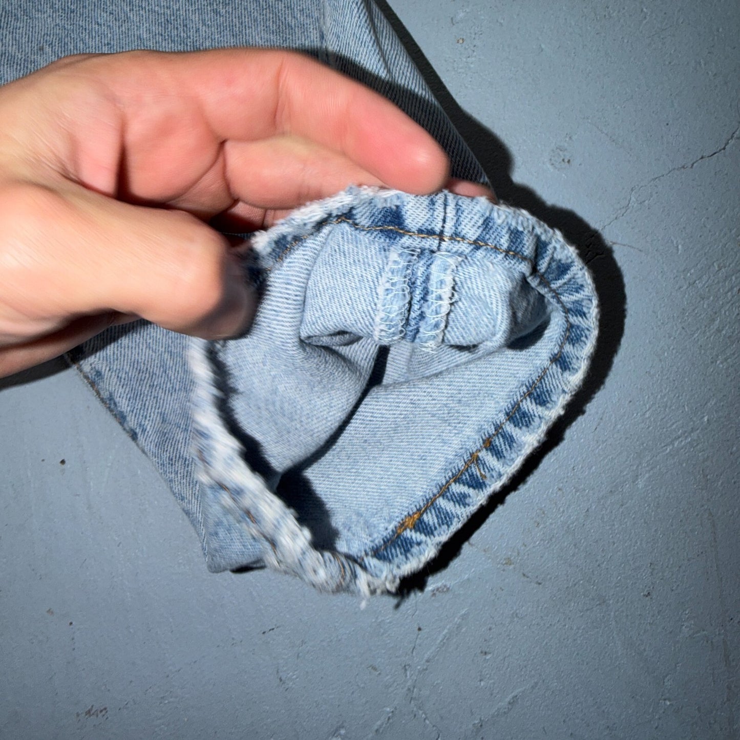 Levis 501 Vintage 90s USA XX Straight Leg Jeans Blue Light Wash Womens Act 27x31