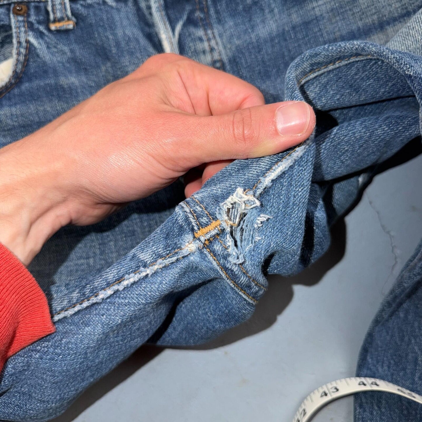 Levis 501 Big E Vintage 60s Redline Selvedge USA XX 1960s Jeans 36x32 Act 34x28