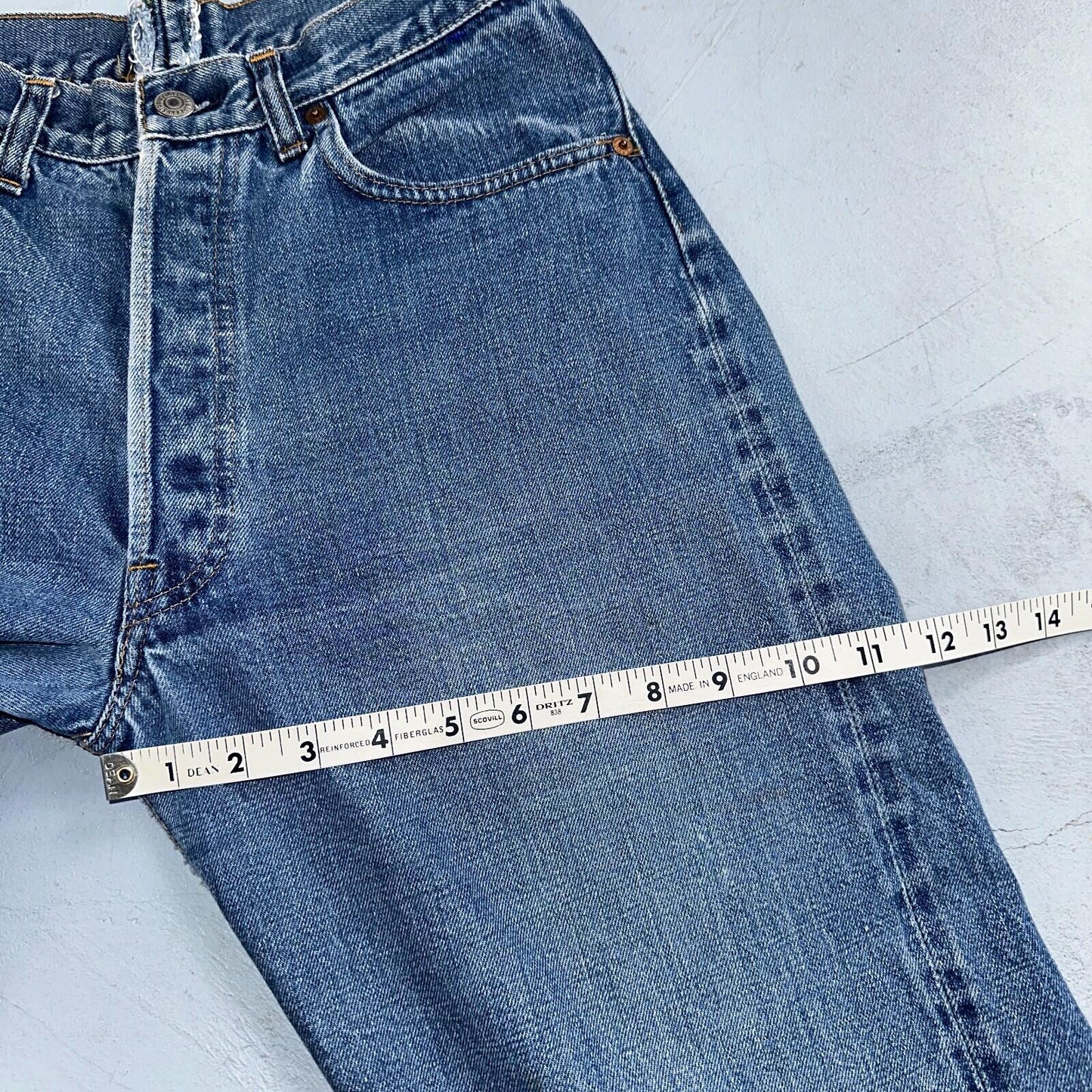 Levis 501 VTG 70s SS Redline Selvedge Jeans XX Med Wash 27x31 Tailored Altered