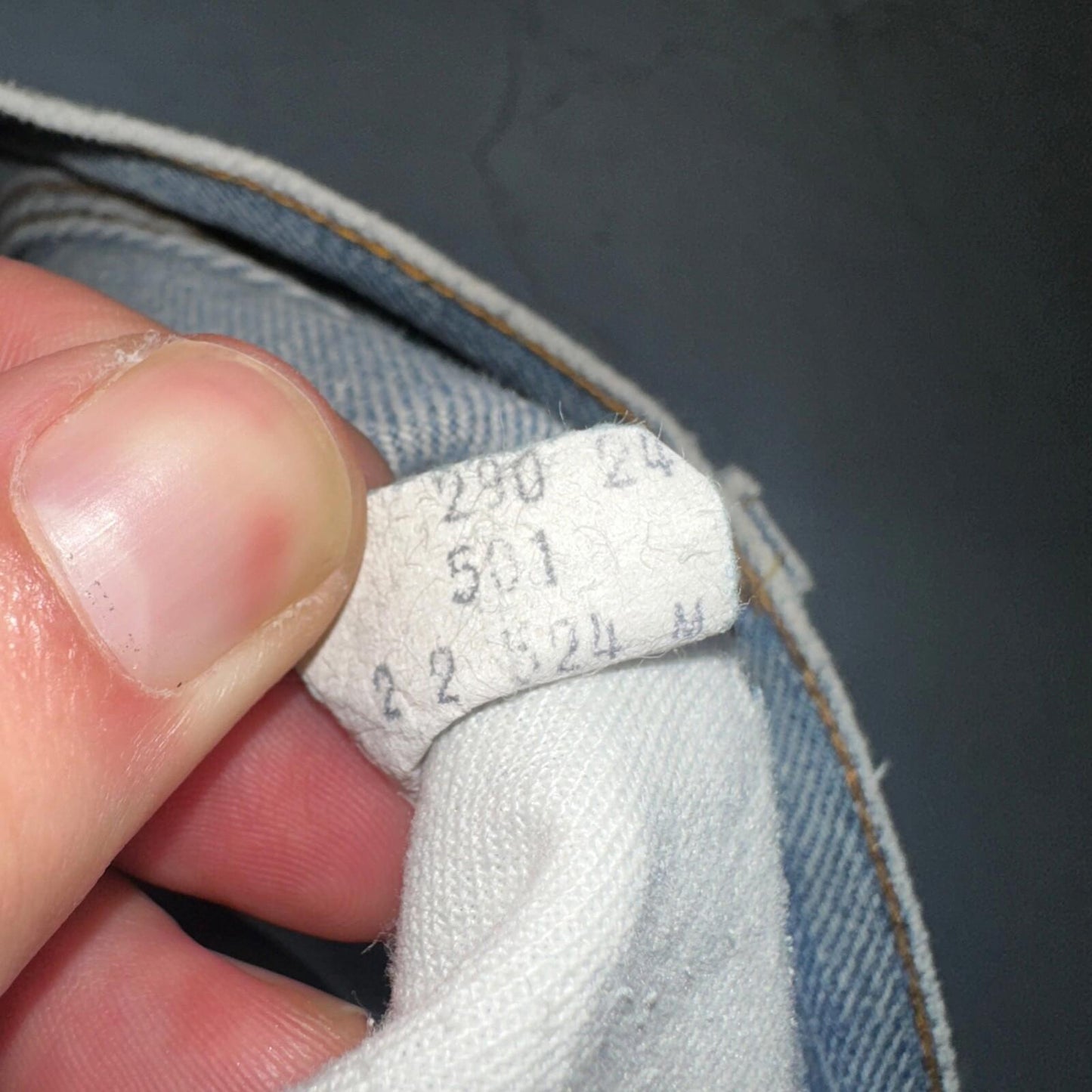 Levis 501 Vintage 80s Redline Selvedge USA XX Jeans Med Wash 32x36 Act 30x31