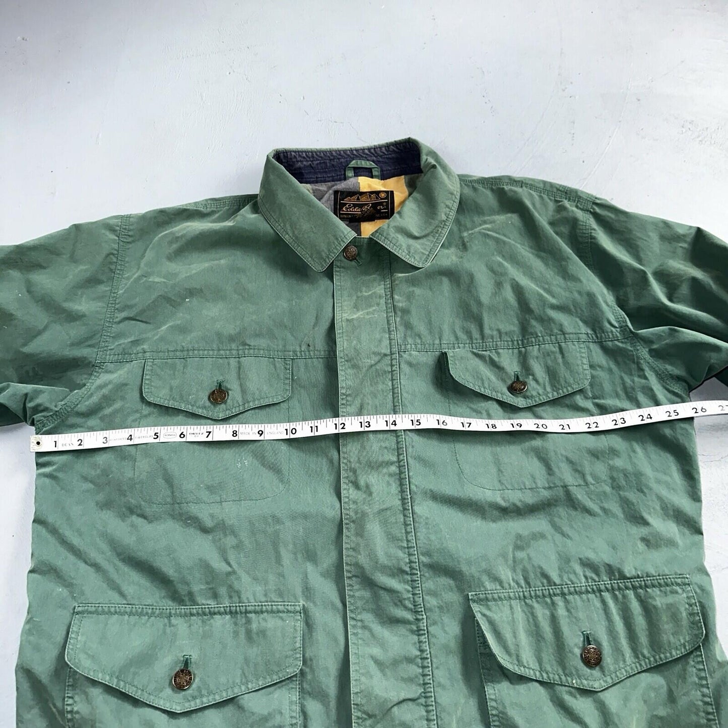 Eddie Bauer VTG Jacket L Full Zip Garden Chore Faded 1980s 80s Rare Coat Hiking