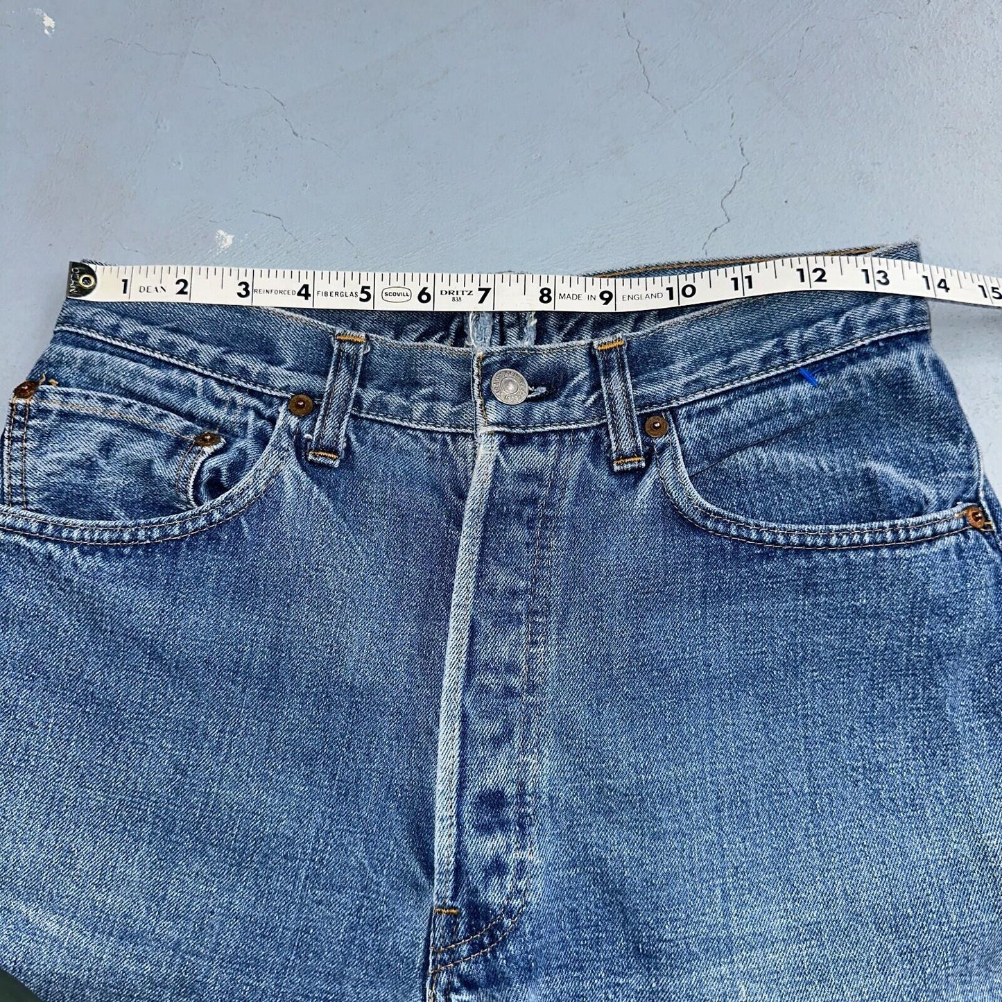 Levis 501 VTG 70s SS Redline Selvedge Jeans XX Med Wash 27x31 Tailored Altered