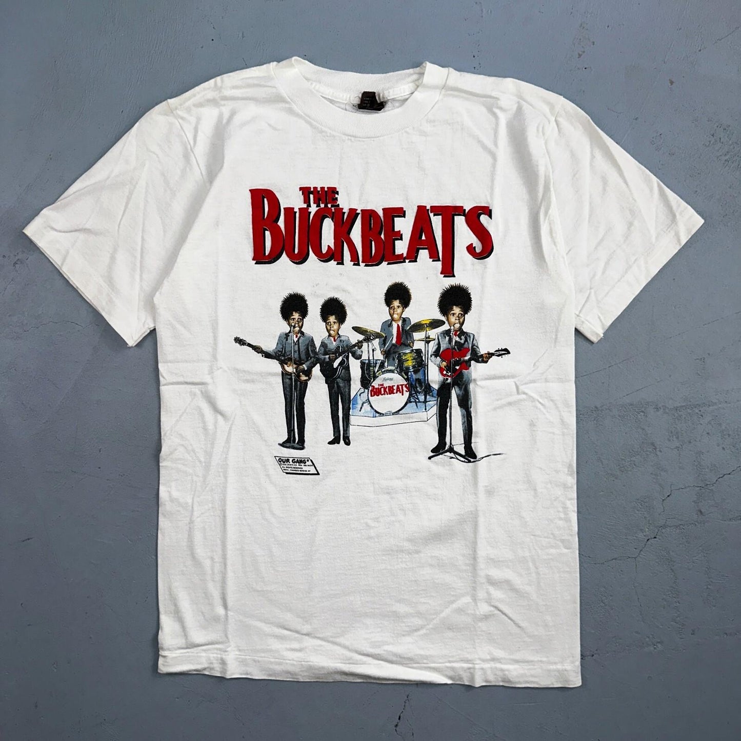 Vintage 1980s Little Rascals Buckwheat The Buckbeats Beatles Shirt 80s Band Rap