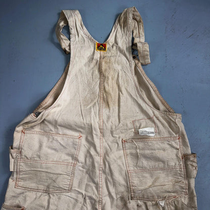 Ben Davis Vintage 60s Yellow Tag Canvas Overalls Pants Union 1960s USA Thrashed