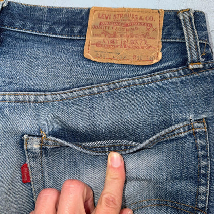 Levis 501 Vintage 70s SS Redline Selvedge USA XX Jeans Med Wash 35x40 Act 32x34