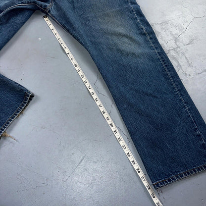 Levis 501 Vintage Y2K XX Straight Leg Jeans Blue Med Wash 42x32 Act 38x28