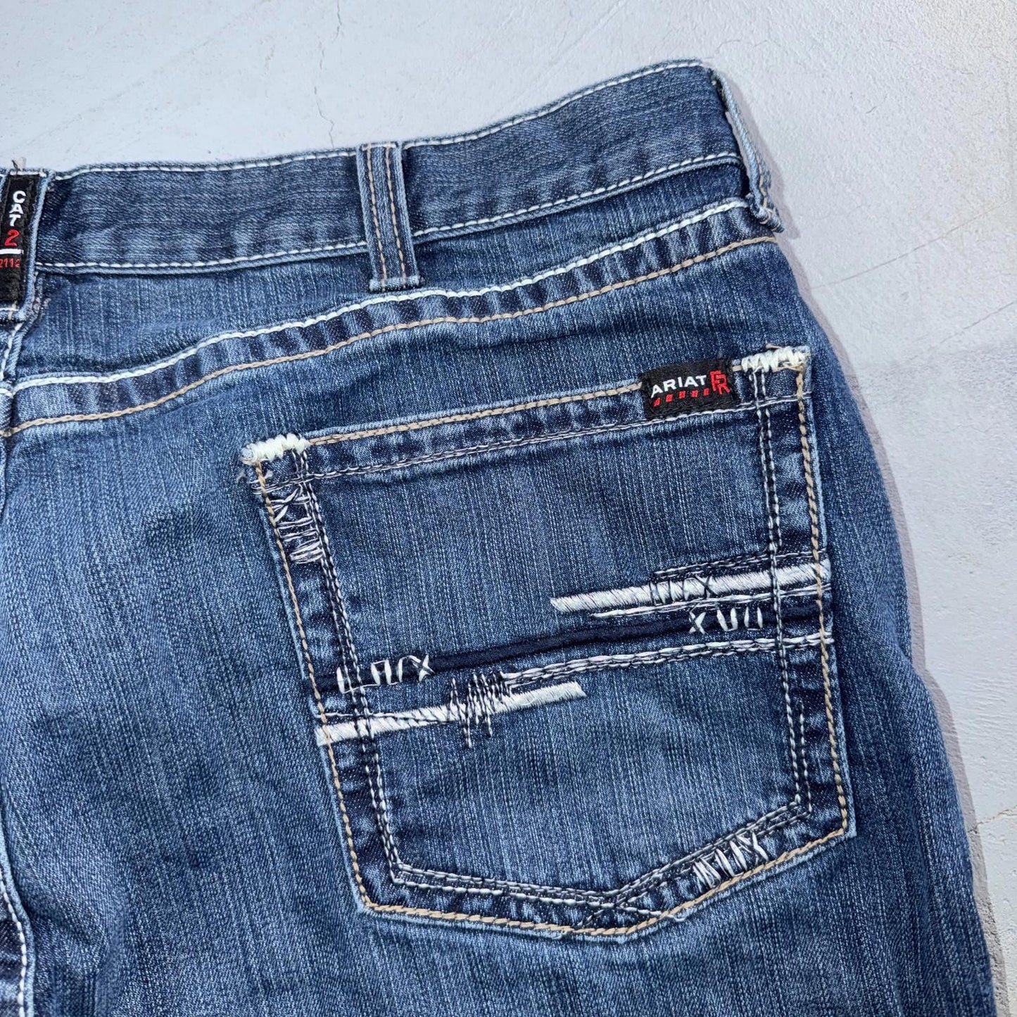 Ariat M7 Slim Straight Leg Jeans Mens 42x30 Blue Denim Pants Cowboy Western 42