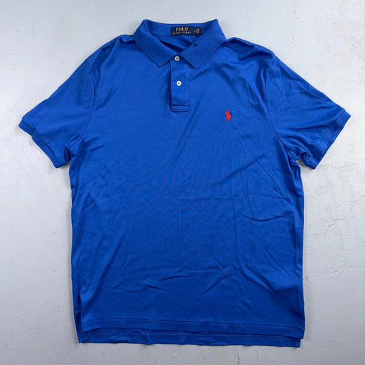 Polo Ralph Lauren Short Sleeve Polo Red Pony Rugby Golf Shirt Men Large