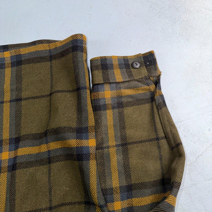 VTG Pendleton Mens Mackinaw Cruiser Wool Coat M Brown Plaid Field Jacket 70s