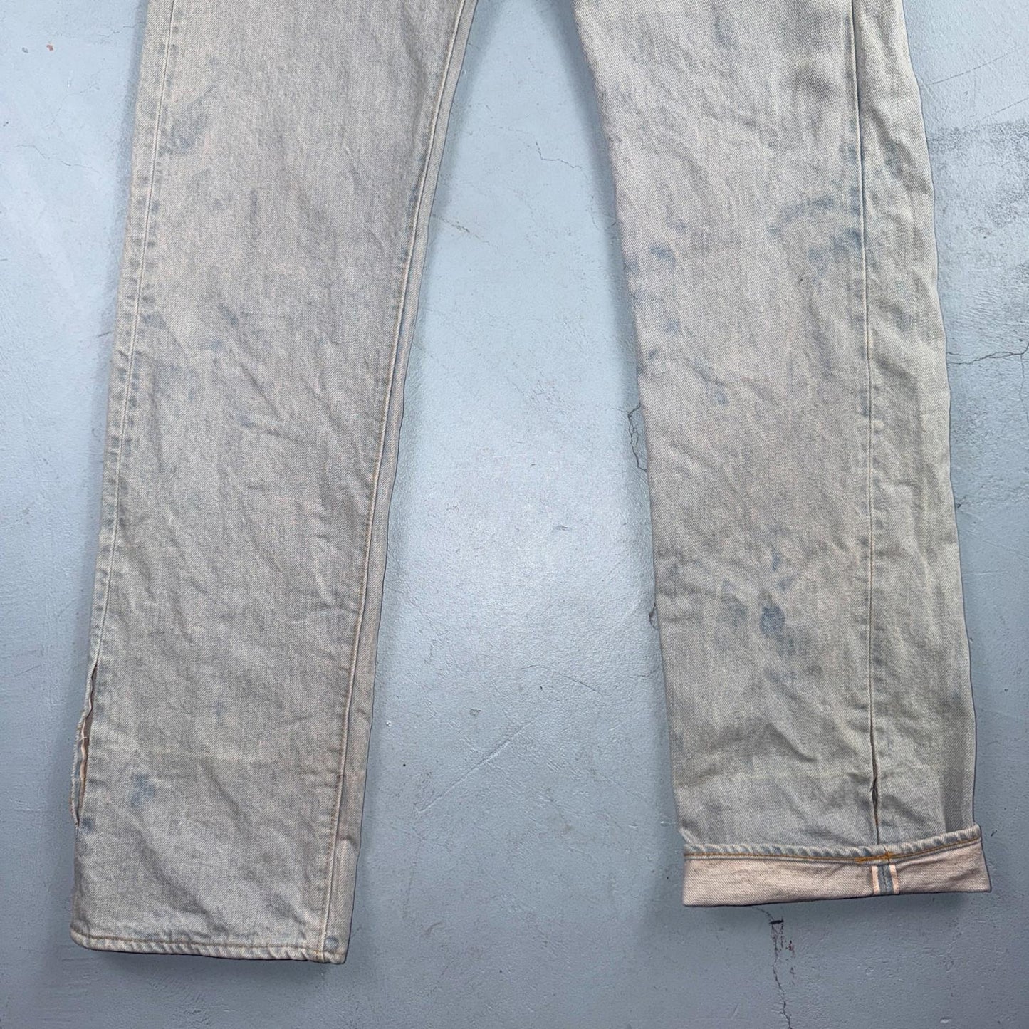 Levis 501 Vintage 80s Redline Selvedge USA XX Jeans Bleach Wash 32x40 Act 30x35