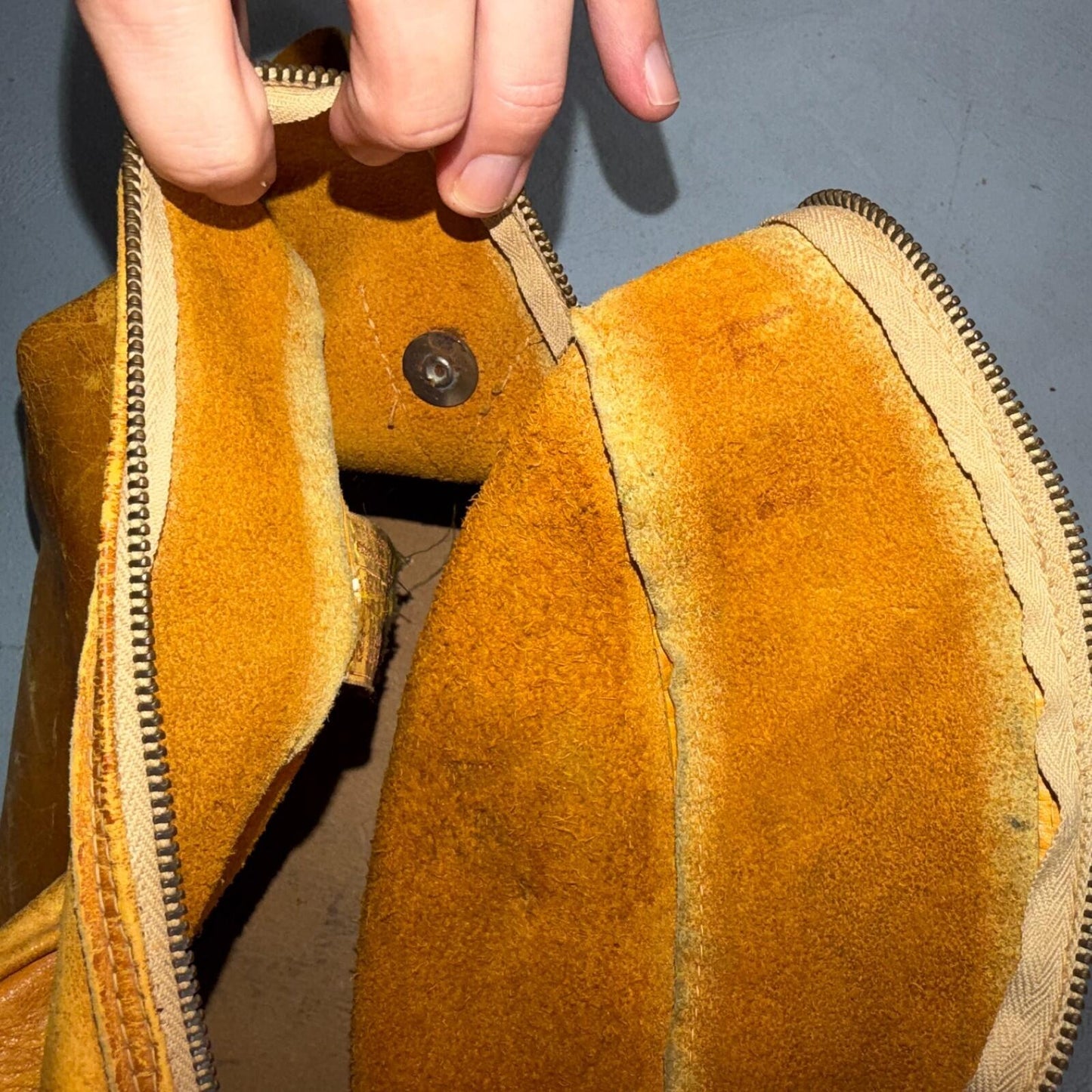 VTG 1940s Vogue California Suede Bag Purse Leather Rockabilly 40s 50s Western