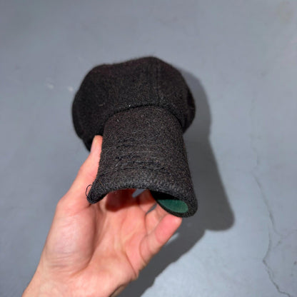 GAP Wool USA VTG Hat Baseball Cap Snapback Black Damaged Brim Cool Basic Blank