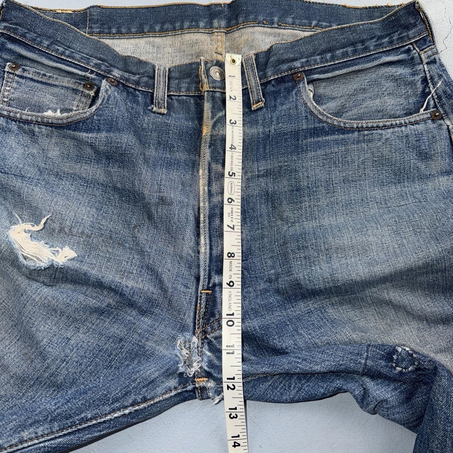 Levis 501 Big E Vintage 60s Redline Selvedge USA XX 1960s Jeans 66 Act 35x33