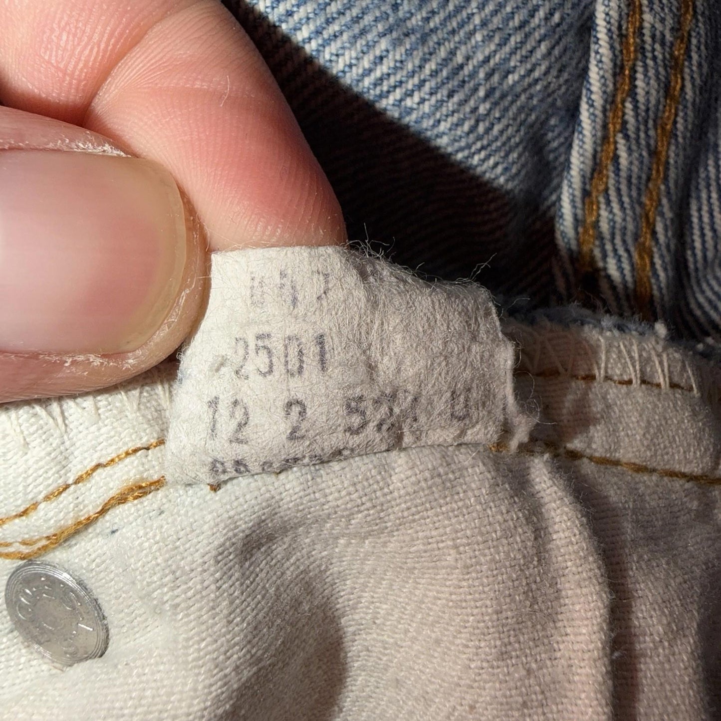 Levis 501 Vintage 80s Redline Selvedge USA XX Jeans Light Wash 38x40 Act 36x29