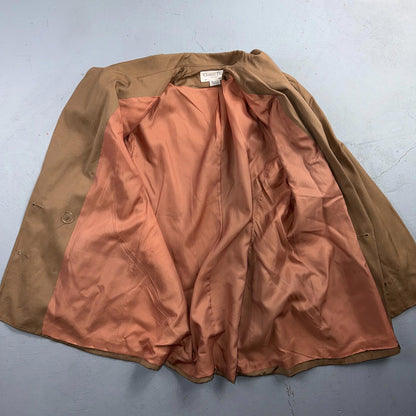 VTG Christian Dior Suit Womens Double Breast Suit Skirt Blazer 80s Size 16 1980s