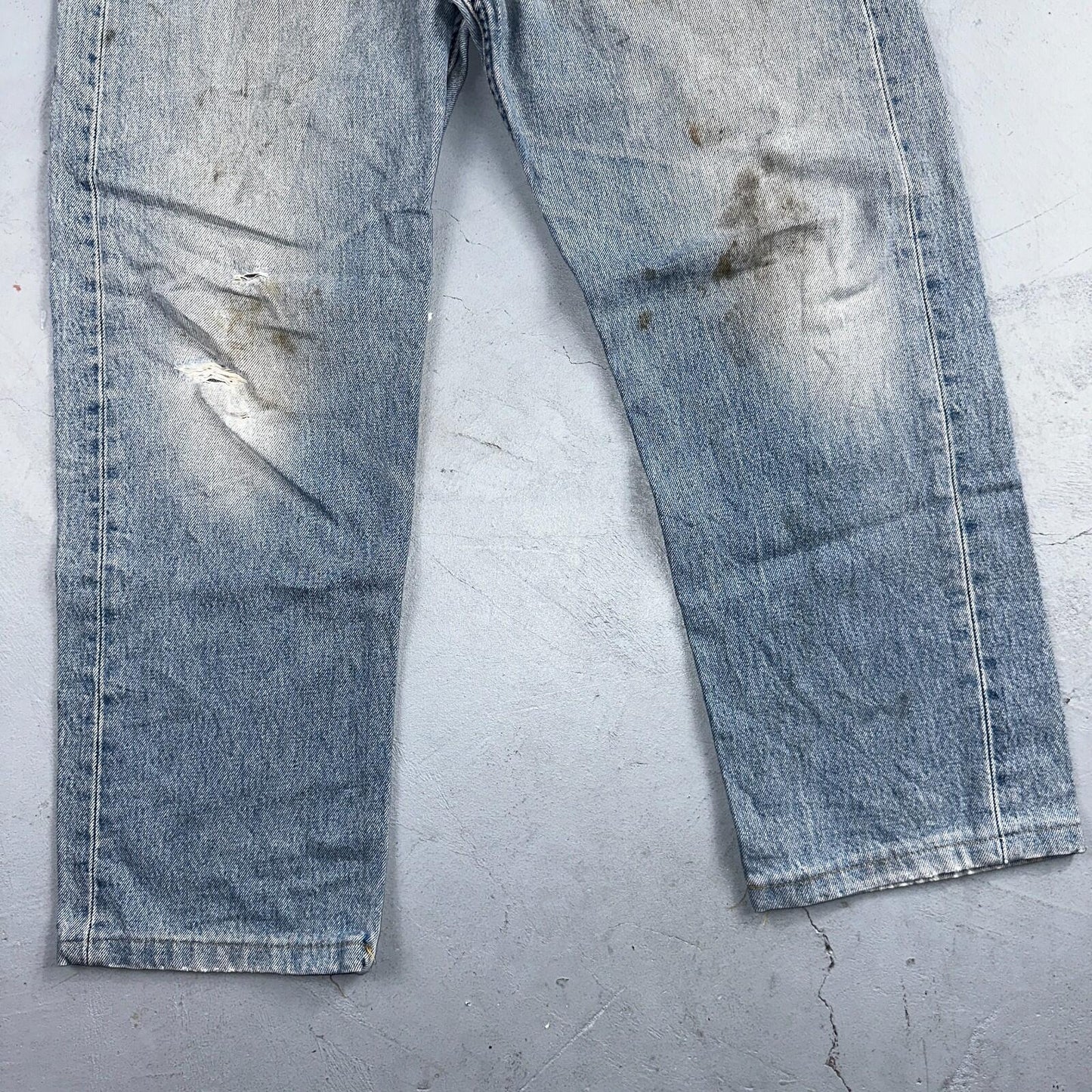 Levis 501 Vintage 90s Mex XX Straight Leg Jeans Blue Light Wash 36x30 Act 35x25
