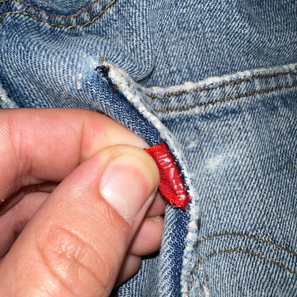 Levis 501 VTG 70s SS Redline Selvedge Jeans XX Thrashed 30x34 Act 28x29