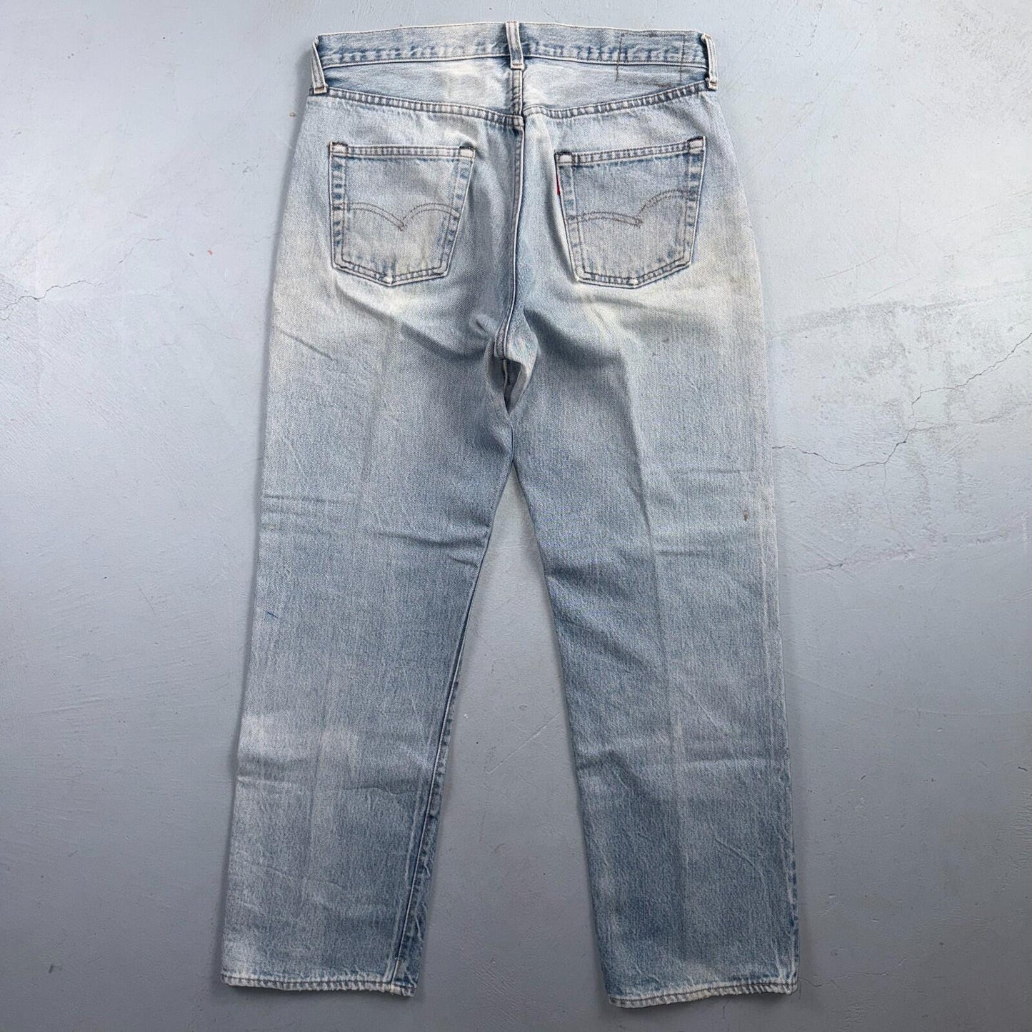 Levis 501 Vintage 80s Redline Selvedge USA XX Jeans Light Wash 34x32 Act 32x29