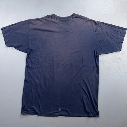Georgetown Hoyas Thrashed USA VTG T Shirt Single Stitch Basketball Washington DC