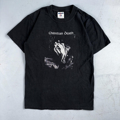 Vintage RARE 90s Christian Death Rozz Williams Goth Industrial Metal Band Tee