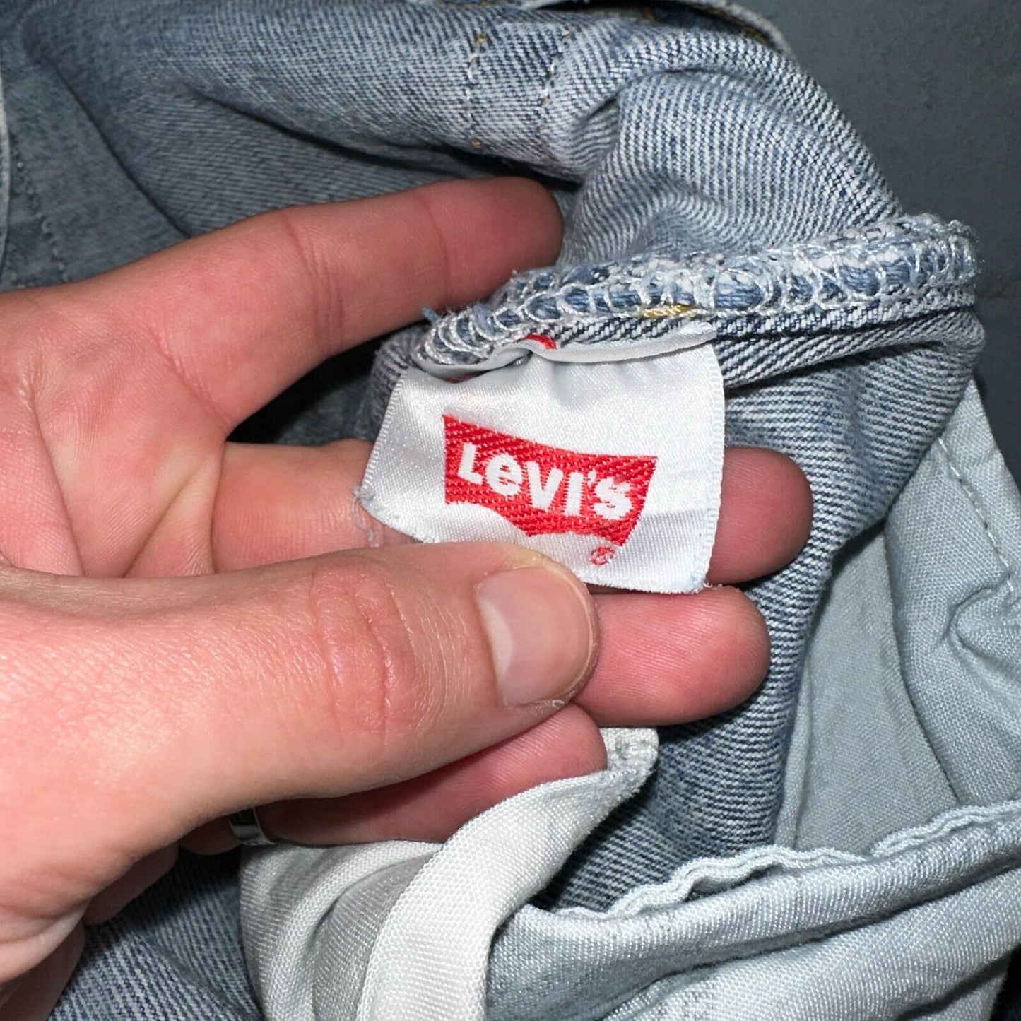 Levis 501 Vintage Y2K XX Straight Leg Jeans Blue Light Wash 33x30 Act 31x29