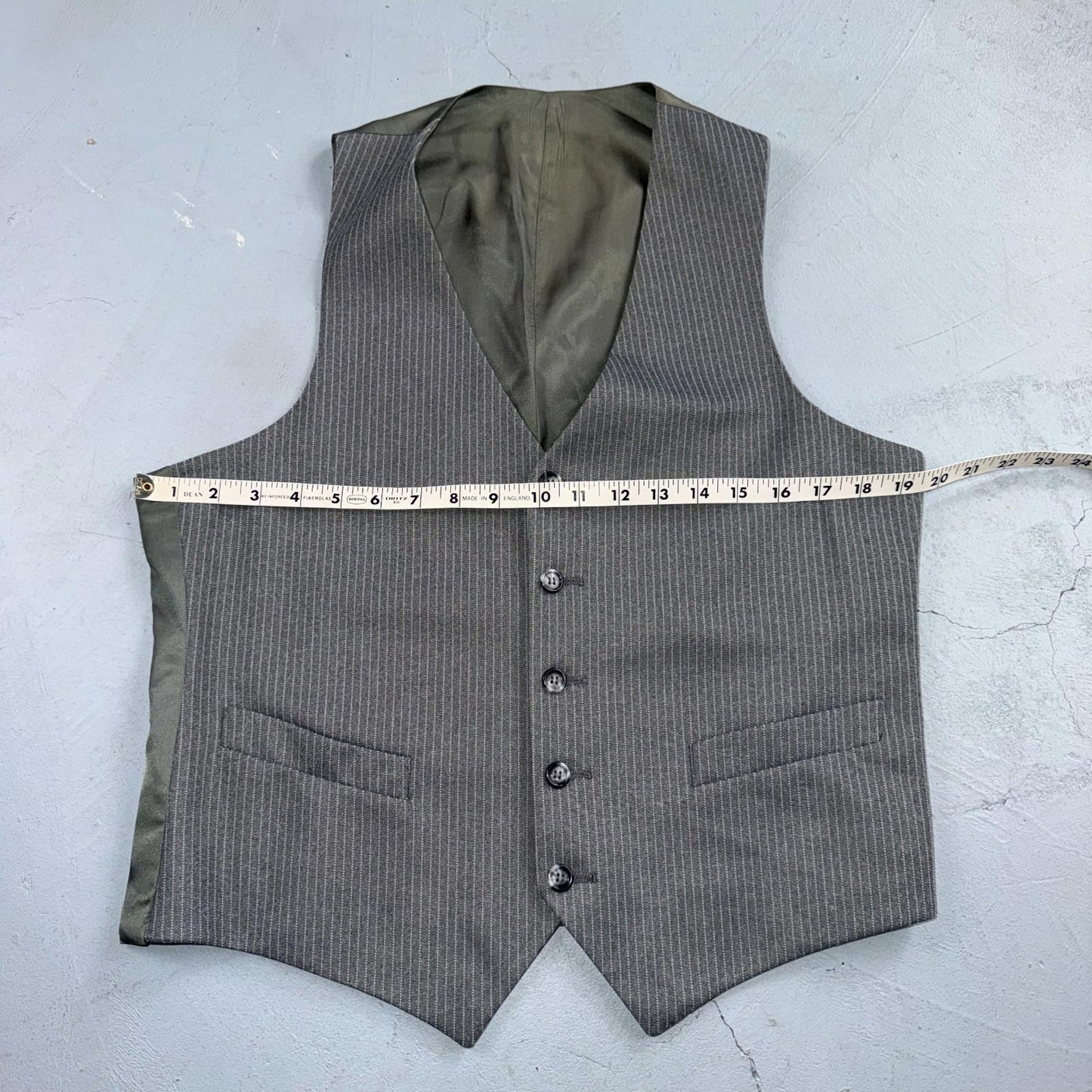 1960s 1970s VTG Mens 3 PC Suit 40 Jacket Coat Pants Gray Union Wool Rockabilly