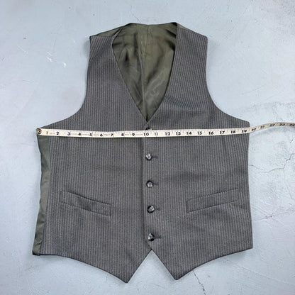 1960s 1970s VTG Mens 3 PC Suit 40 Jacket Coat Pants Gray Union Wool Rockabilly