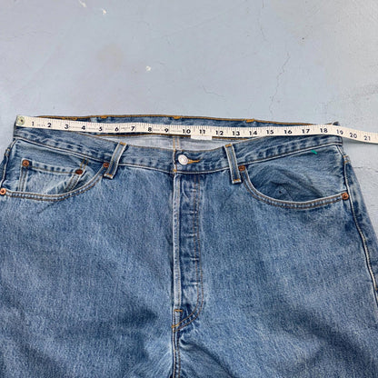 Levis 501 Vintage Y2K XX Straight Leg Jeans Blue Light Wash 38x36 Act 38x36