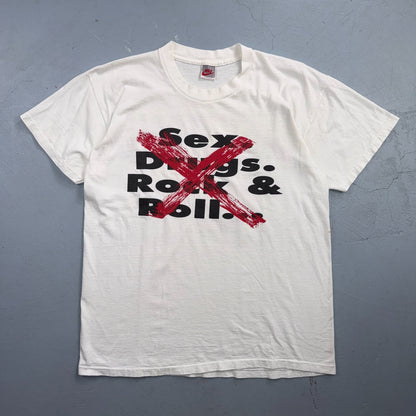Nike 90s S*x Dr*gs Rock N Roll VTG T Shirt Basketball 1990s Vice Music Band