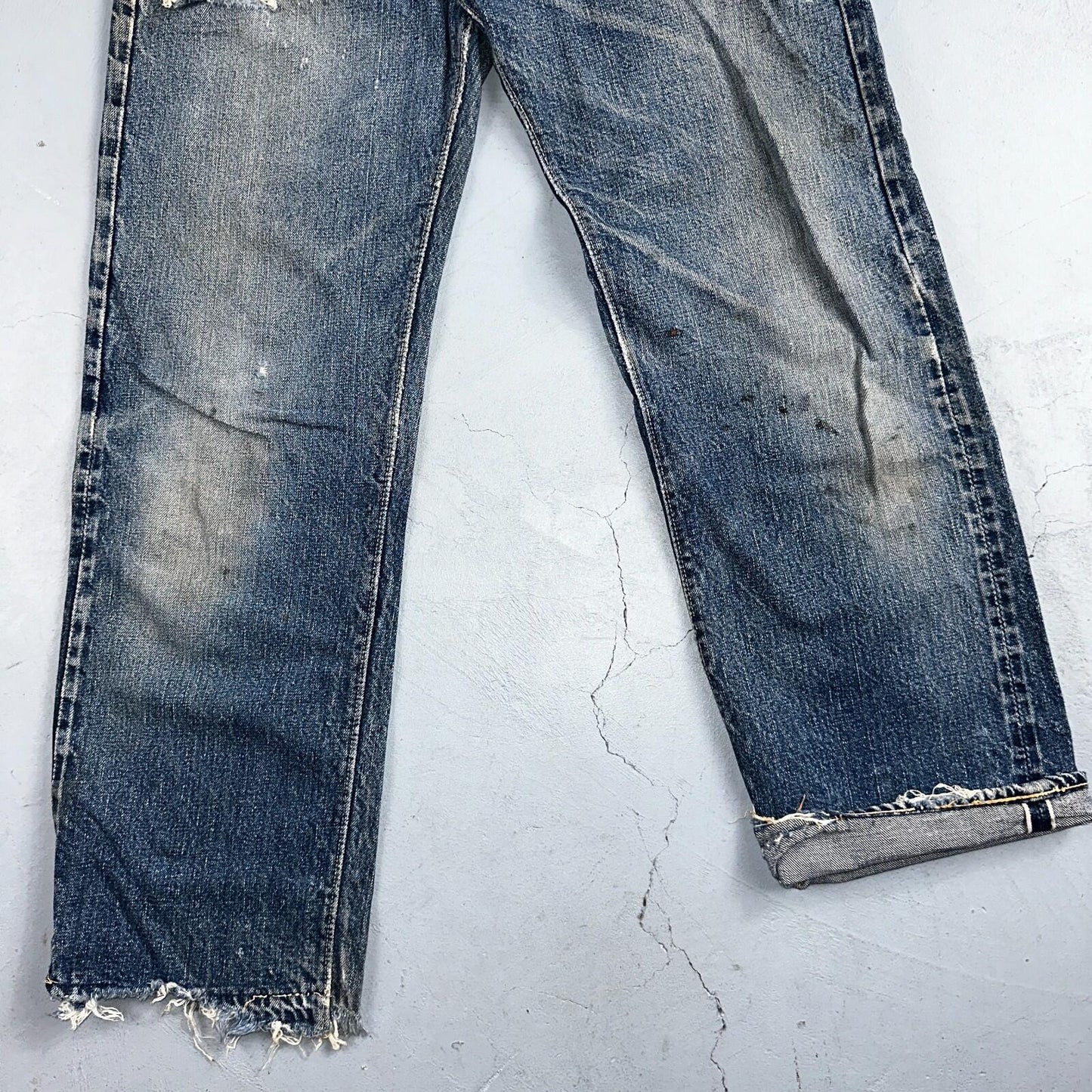 Levis 501 XX Big E Vintage 40s Redline Selvedge USA XX 1940s 50s Jeans 29x28