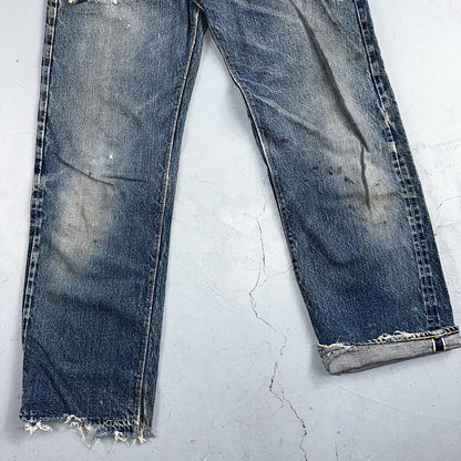Levis 501 XX Big E Vintage 40s Redline Selvedge USA XX 1940s 50s Jeans 29x28