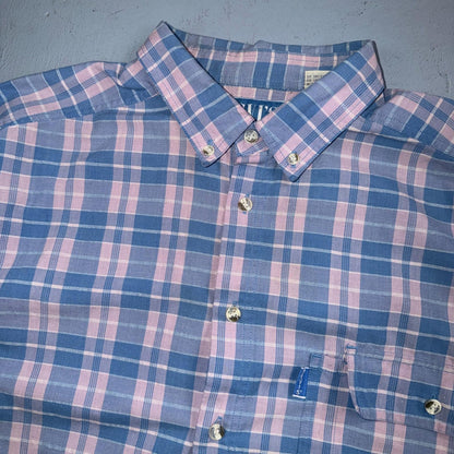 VTG Levis Sutter Creek Flannel Shirt Men’s XL Blue Plaid Blue Label BIG E 90s
