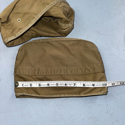 WWII US Navy V-5 Aviation Cadet Garrison Hat Lot of 2 WW2 Stencil