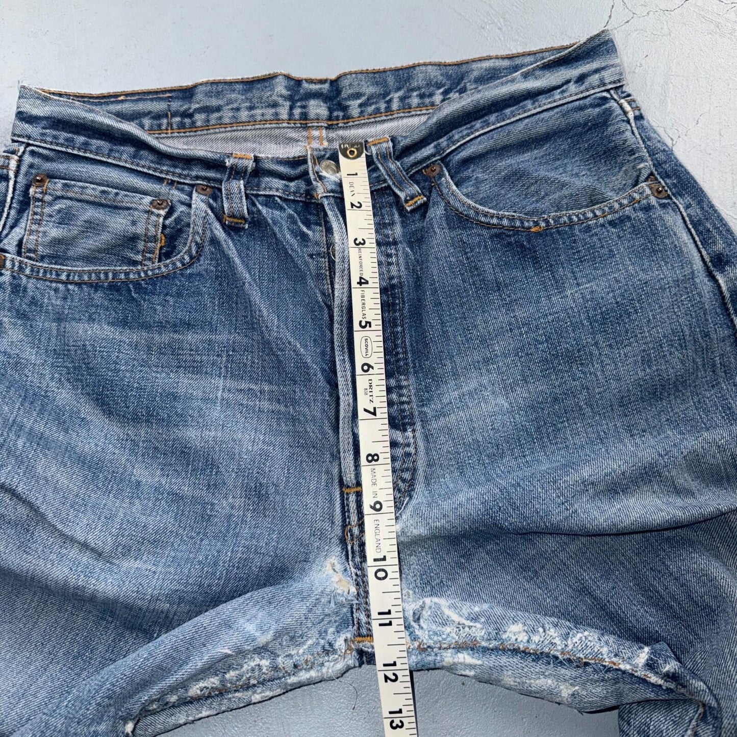 Levis 501 Vintage 70s SS Redline Selvedge USA Jeans Light Wash XX Act 31x26