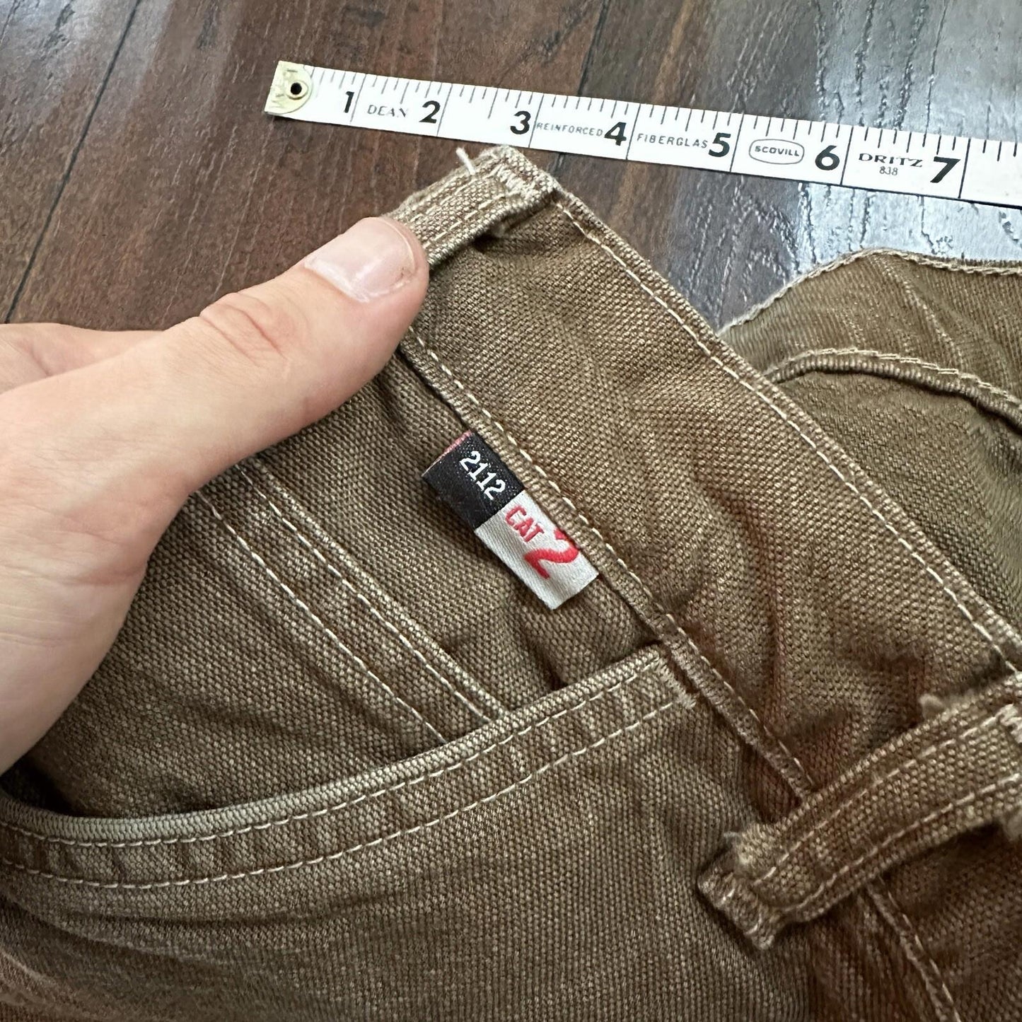 Carhartt Cat 2 FR Flame Resistant Mens 40x34 Utility Work Pants Jeans 38x31 Vtg