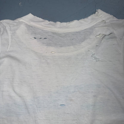 VTG Sea Turtles Single Stitch USA Thrashed White T Shirt Sz XL St Croix Ocean